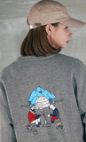 パーステップ(PERSTEP) NEW GROUND SWEATSHIRT CHARCOAL SMMT4385