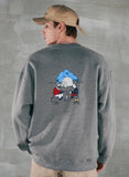 パーステップ(PERSTEP) NEW GROUND SWEATSHIRT CHARCOAL SMMT4385