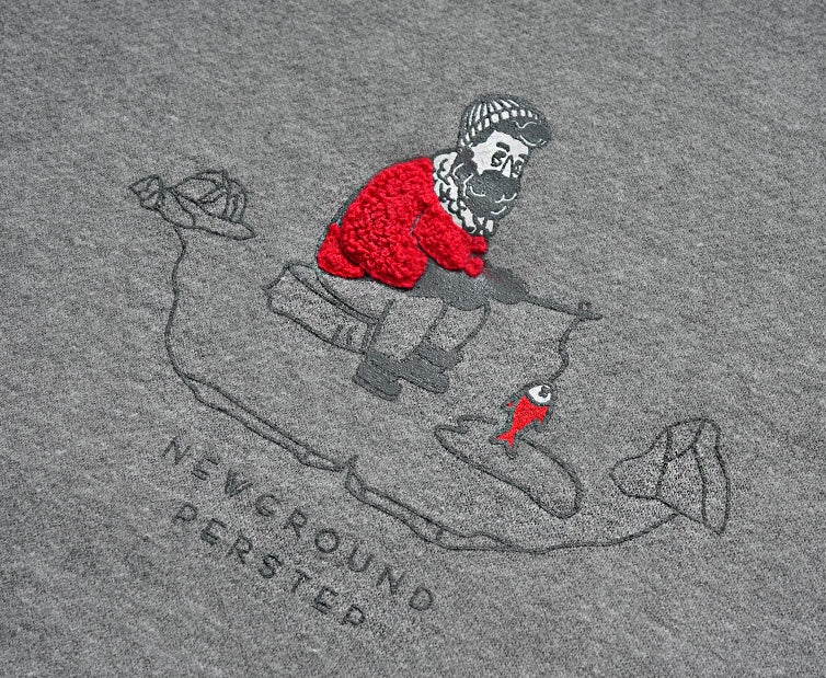 パーステップ(PERSTEP) NEW GROUND SWEATSHIRT CHARCOAL SMMT4385