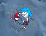 パーステップ(PERSTEP) NEW GROUND SWEATSHIRT BLUE GREY SMMT4385