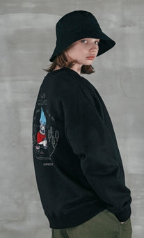パーステップ(PERSTEP) NEW GROUND SWEATSHIRT BLACK SMMT4385