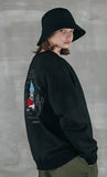 パーステップ(PERSTEP) NEW GROUND SWEATSHIRT BLACK SMMT4385