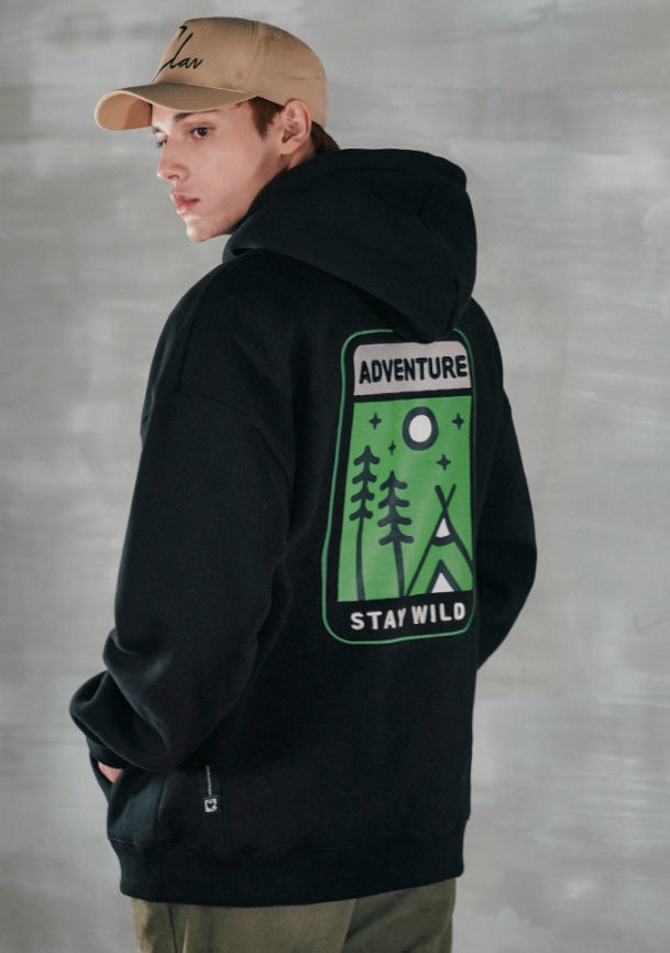 パーステップ(PERSTEP) ADVENTURE HOODIE BLACK DEHD4381