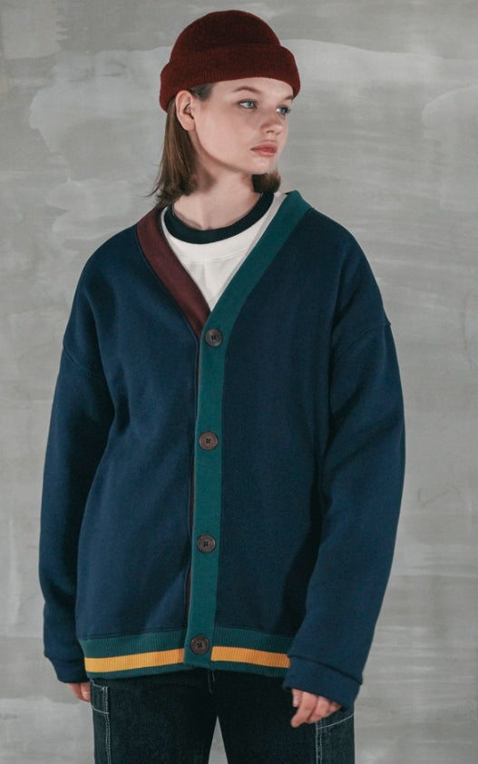 パーステップ(PERSTEP) BASIC COTTON CARDIGAN NAVY SMOT4378