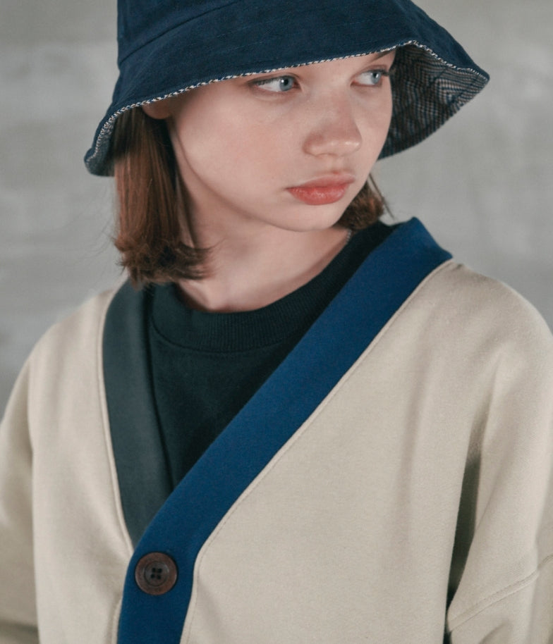 パーステップ(PERSTEP) BASIC COTTON CARDIGAN LIGHT BEIGE SMOT4378