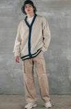 パーステップ(PERSTEP) BASIC COTTON CARDIGAN LIGHT BEIGE SMOT4378