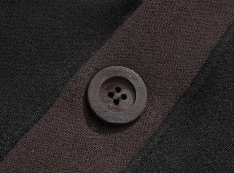 パーステップ(PERSTEP) BASIC COTTON CARDIGAN BLACK SMOT4378