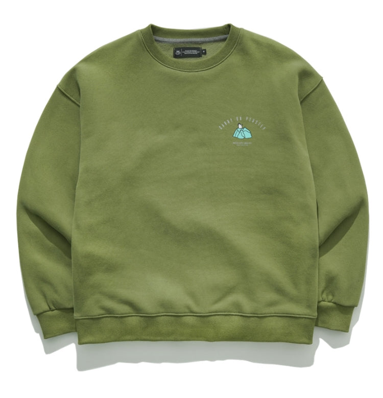 パーステップ(PERSTEP) CARRY ON SWEATSHIRT OLIVE SMMT4383