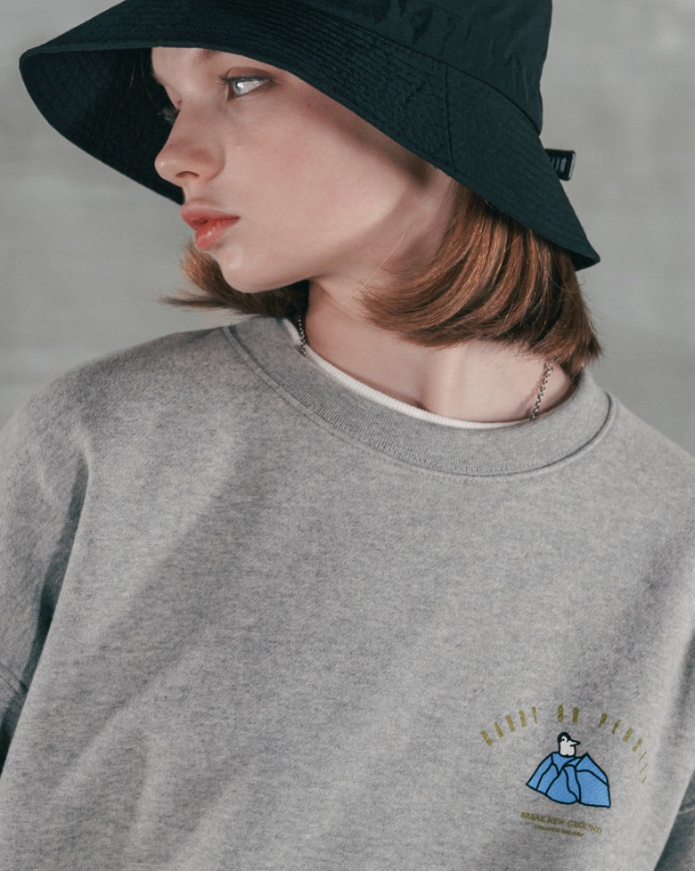 パーステップ(PERSTEP) CARRY ON SWEATSHIRT GREY SMMT4383