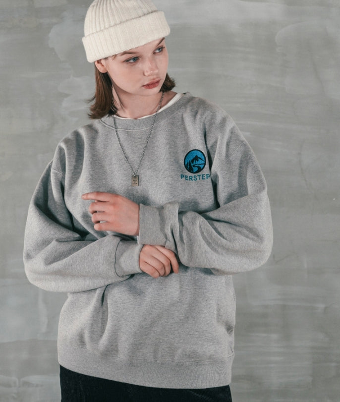 パーステップ(PERSTEP) RESTART SWEATSHIRT GREY BJMT4386
