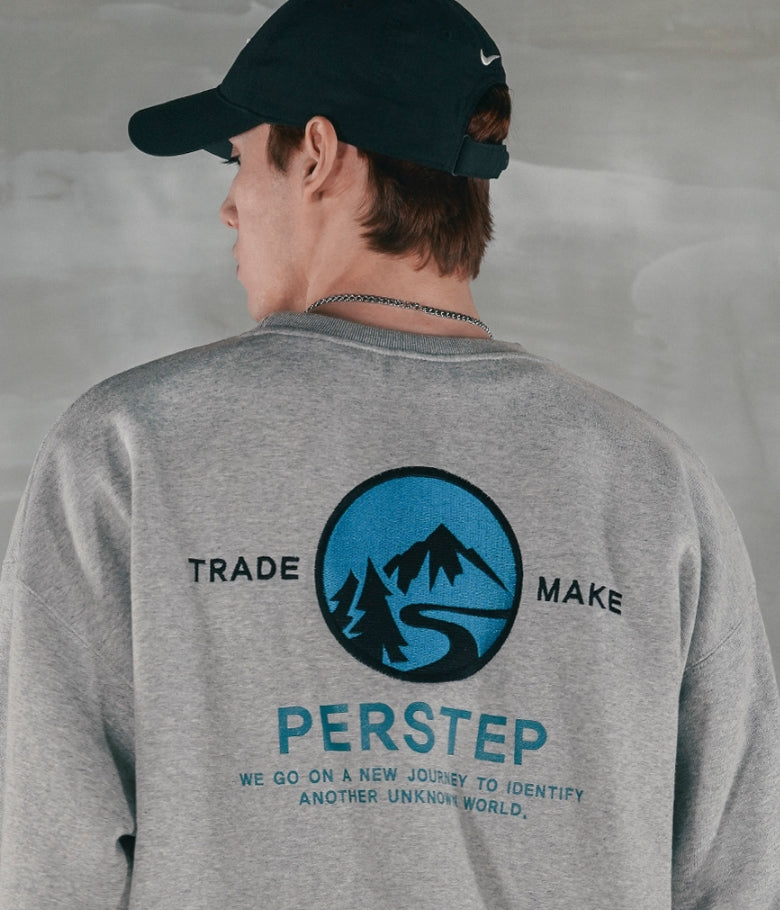 パーステップ(PERSTEP) RESTART SWEATSHIRT GREY BJMT4386