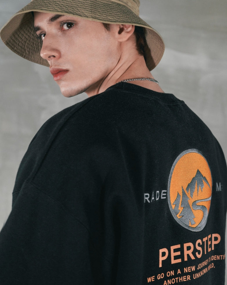 パーステップ(PERSTEP) RESTART SWEATSHIRT BLACK BJMT4386