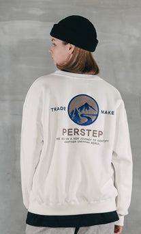パーステップ(PERSTEP) RESTART SWEATSHIRT IVORY BJMT4386
