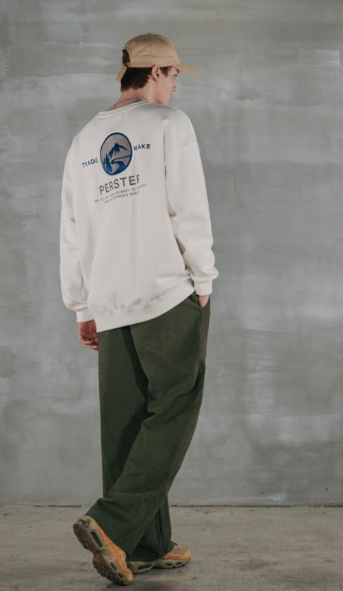 パーステップ(PERSTEP) RESTART SWEATSHIRT IVORY BJMT4386