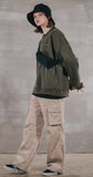 パーステップ(PERSTEP) MOVEMENT SWEATSHIRT KHAKI MSMT4377