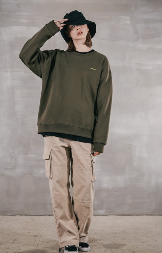 パーステップ(PERSTEP) MOVEMENT SWEATSHIRT KHAKI MSMT4377