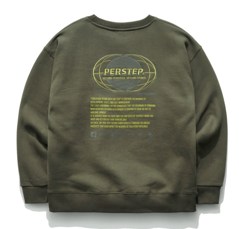 パーステップ(PERSTEP) MOVEMENT SWEATSHIRT KHAKI MSMT4377