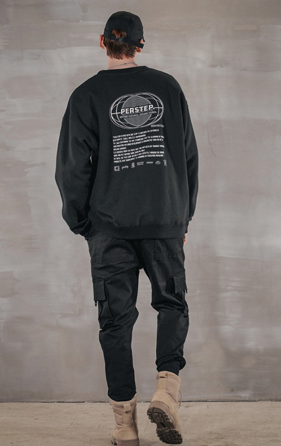 パーステップ(PERSTEP) MOVEMENT SWEATSHIRT BLACK MSMT4377