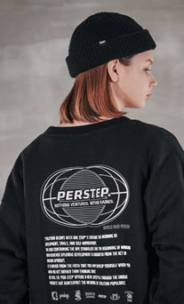パーステップ(PERSTEP) MOVEMENT SWEATSHIRT BLACK MSMT4377