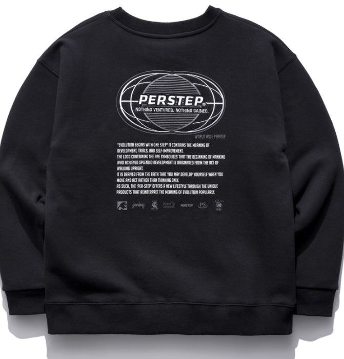 パーステップ(PERSTEP) MOVEMENT SWEATSHIRT BLACK MSMT4377
