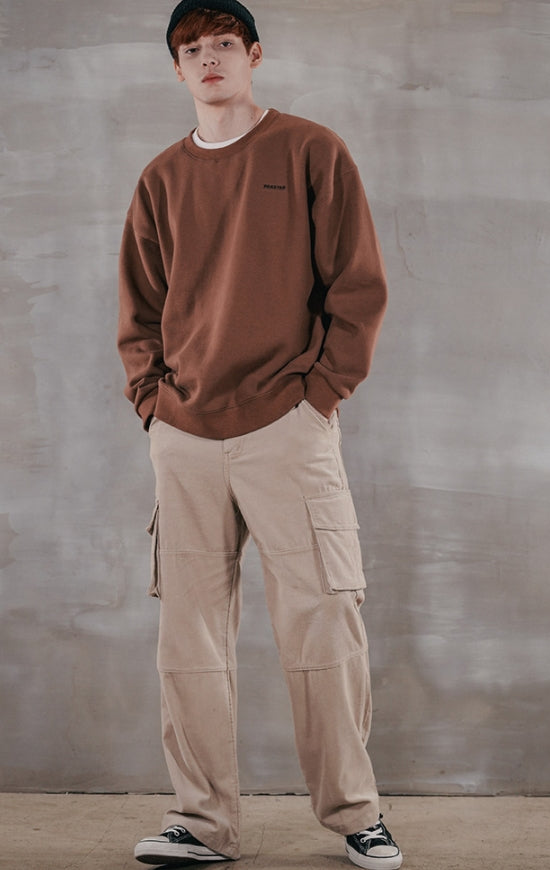 パーステップ(PERSTEP) MOVEMENT SWEATSHIRT BROWN MSMT4377