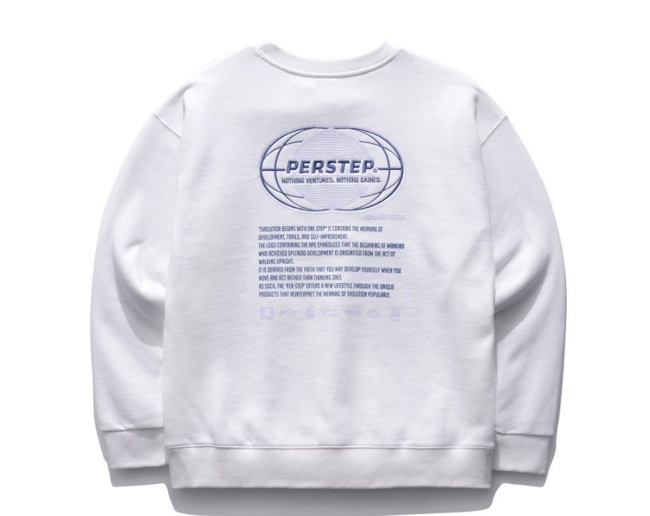 パーステップ(PERSTEP) MOVEMENT SWEATSHIRT IVORY MSMT4377