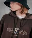 パーステップ(PERSTEP) WORLDWIDE HOODIE BROWN JUHD4371