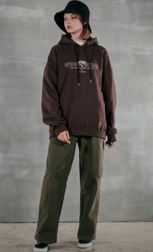 パーステップ(PERSTEP) WORLDWIDE HOODIE BROWN JUHD4371