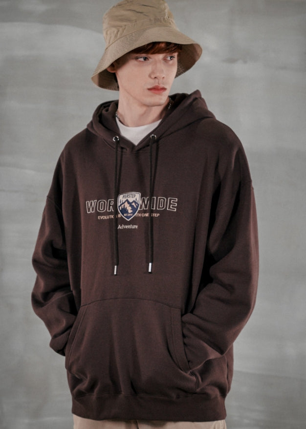 パーステップ(PERSTEP) WORLDWIDE HOODIE BROWN JUHD4371