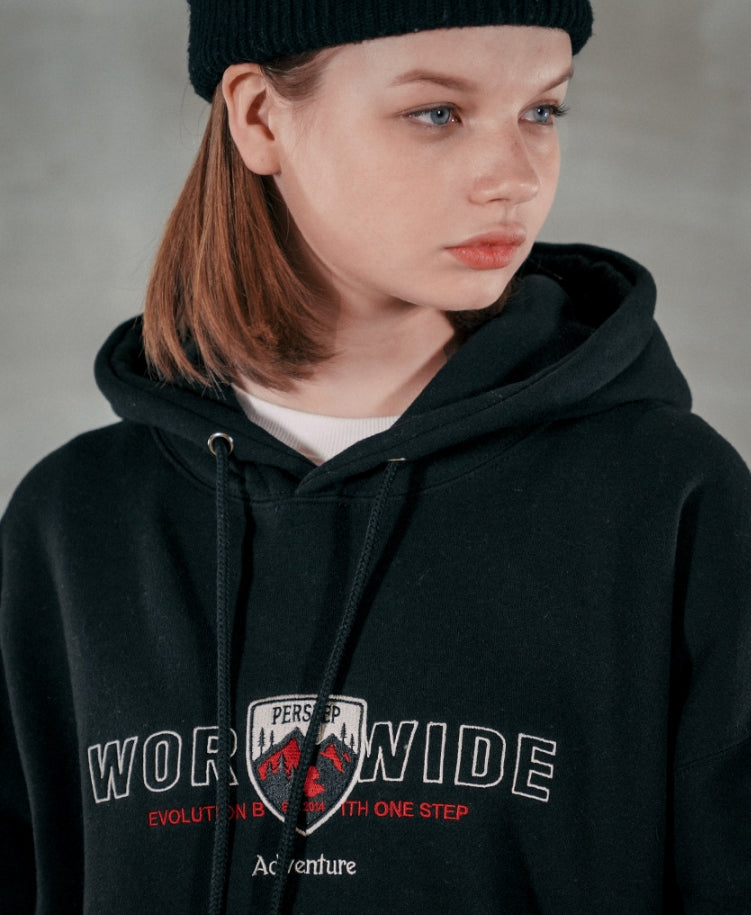 パーステップ(PERSTEP) WORLDWIDE HOODIE BLACK JUHD4371