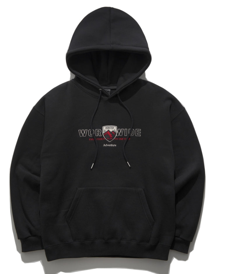 パーステップ(PERSTEP) WORLDWIDE HOODIE BLACK JUHD4371