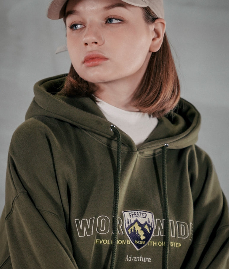パーステップ(PERSTEP) WORLDWIDE HOODIE KHAKI JUHD4371