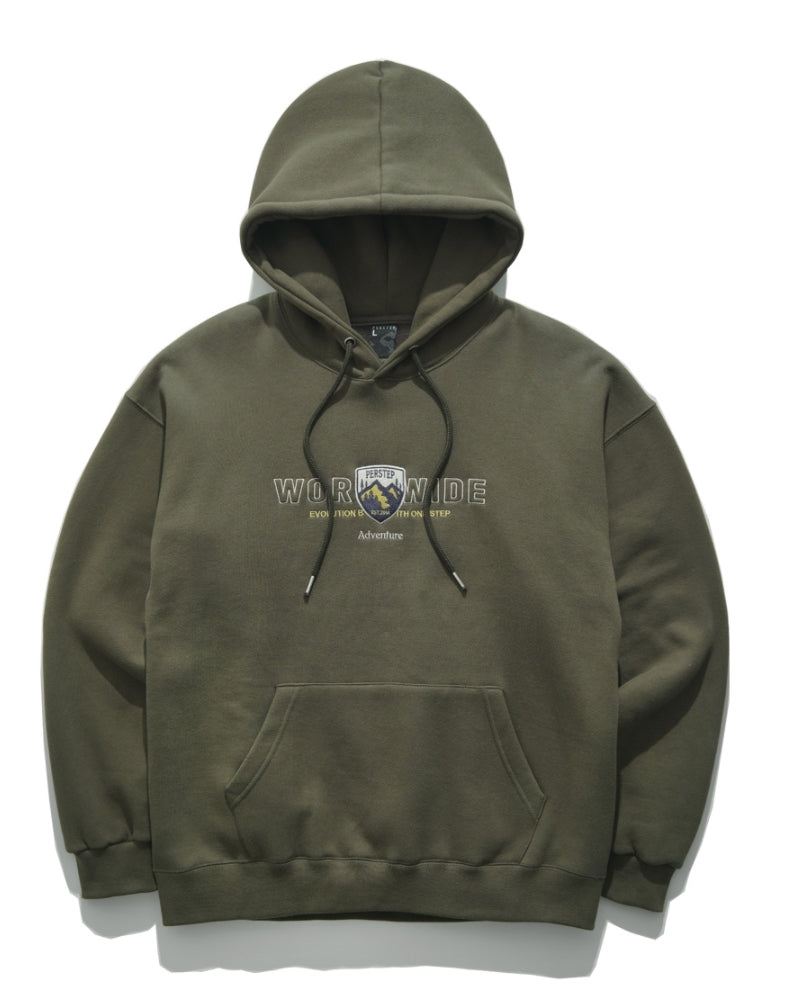 パーステップ(PERSTEP) WORLDWIDE HOODIE KHAKI JUHD4371