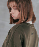 パーステップ(PERSTEP) SEMI CIRCLE MOUNTAIN SWEATSHIRT KHAKI BJMT4367