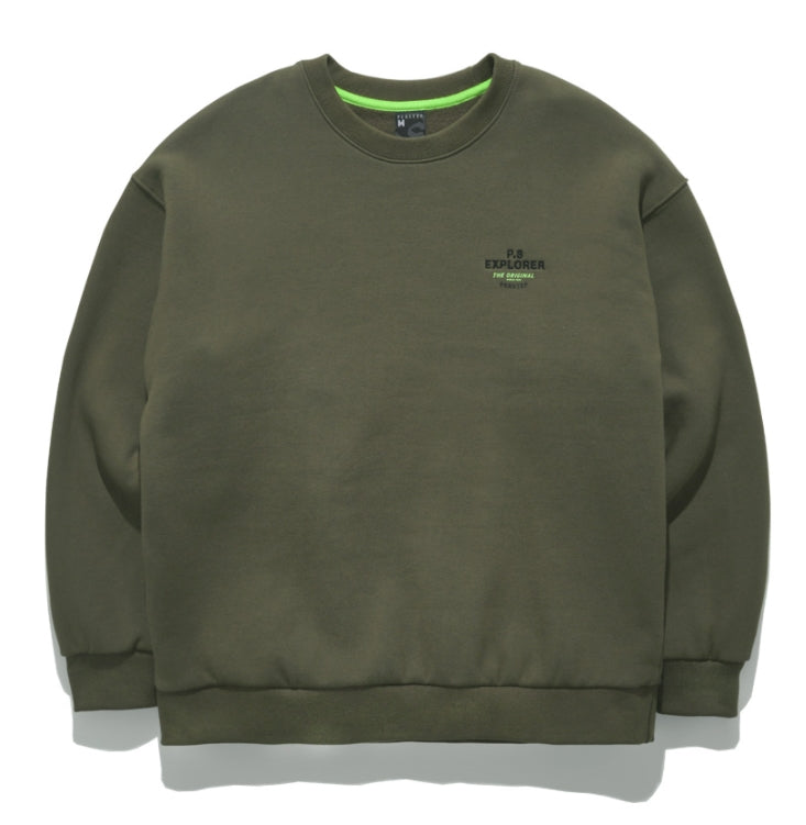 パーステップ(PERSTEP) SEMI CIRCLE MOUNTAIN SWEATSHIRT KHAKI BJMT4367