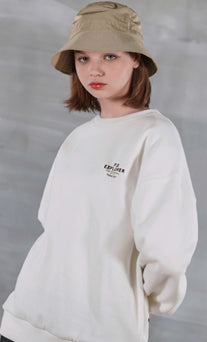 パーステップ(PERSTEP) SEMI CIRCLE MOUNTAIN SWEATSHIRT IVORY BJMT4367