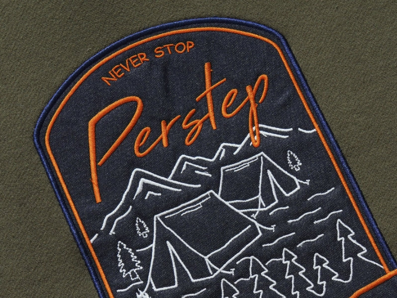 パーステップ(PERSTEP) NEVERSHOP HOODIE KHAKI JUHD4374