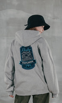 パーステップ(PERSTEP) NEVERSHOP HOODIE GREY JUHD4374