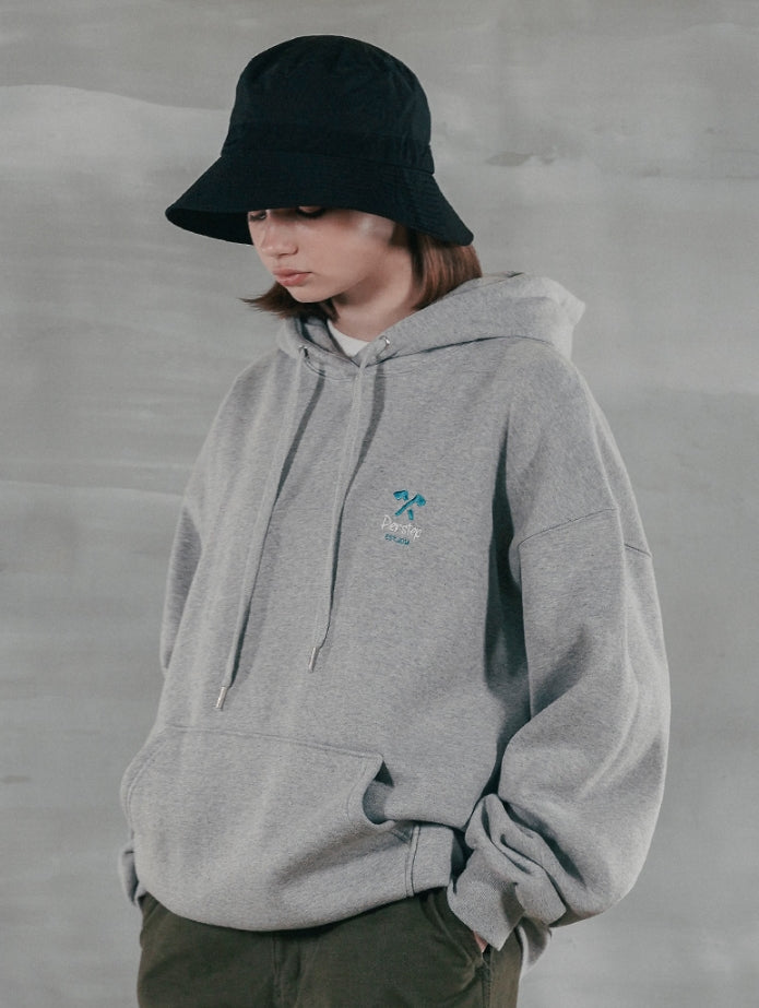 パーステップ(PERSTEP) NEVERSHOP HOODIE GREY JUHD4374