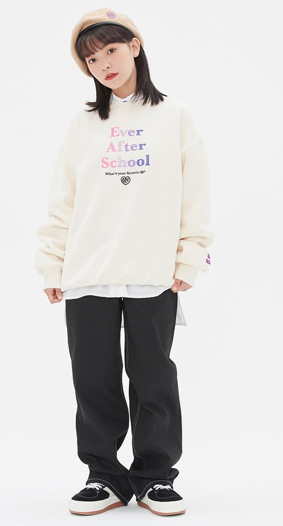 TARGETTO(ターゲット) EVER AFTER SCHOOL SWEAT SHIRT_OATMEAL