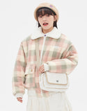 TARGETTO(ターゲット) CHECK BIG POCKET SHEARING JACKET_MINT