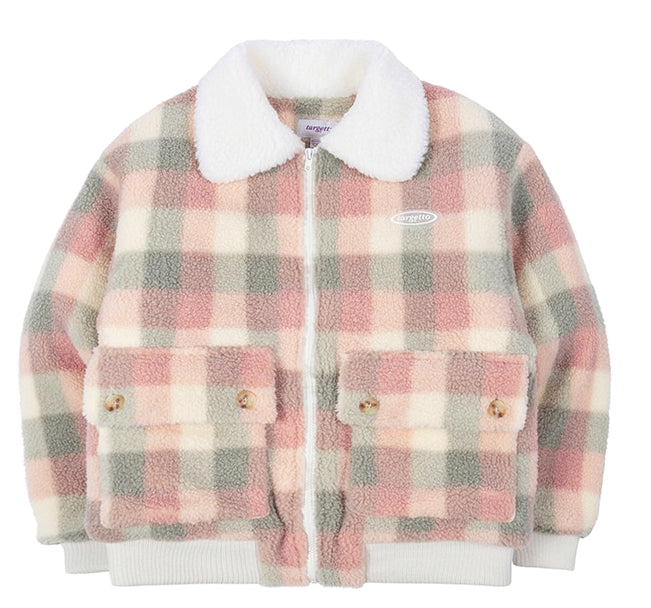 TARGETTO(ターゲット) CHECK BIG POCKET SHEARING JACKET_MINT