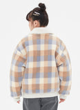 TARGETTO(ターゲット) CHECK BIG POCKET SHEARING JACKET_LIGHT BLUE