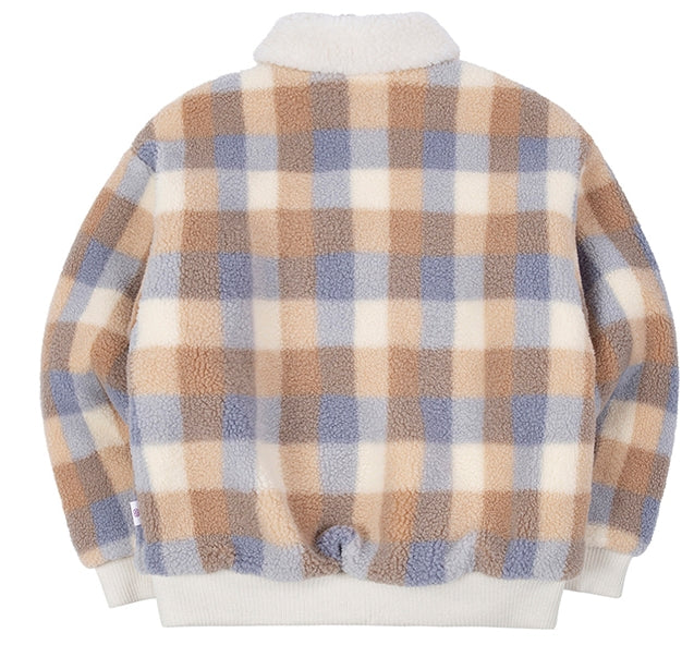 TARGETTO(ターゲット) CHECK BIG POCKET SHEARING JACKET_LIGHT BLUE