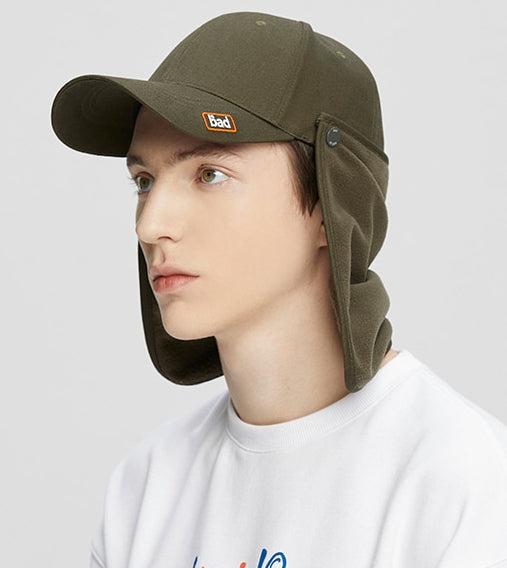 ベドインベド(BADINBAD)  PLAIN LOGO TROOPER HAT_KHAKI