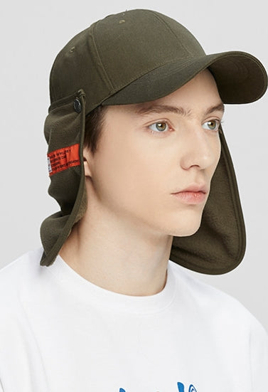 ベドインベド(BADINBAD)  PLAIN LOGO TROOPER HAT_KHAKI