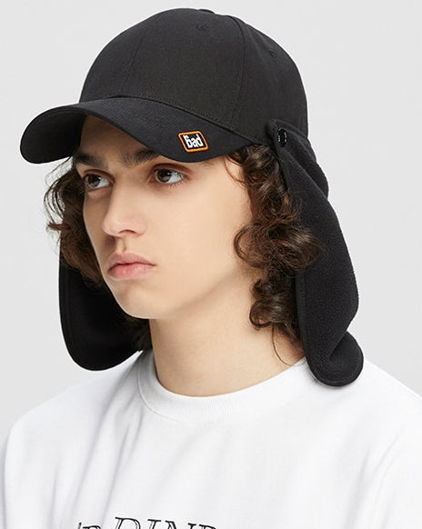 ベドインベド(BADINBAD)  PLAIN LOGO TROOPER HAT_BLACK