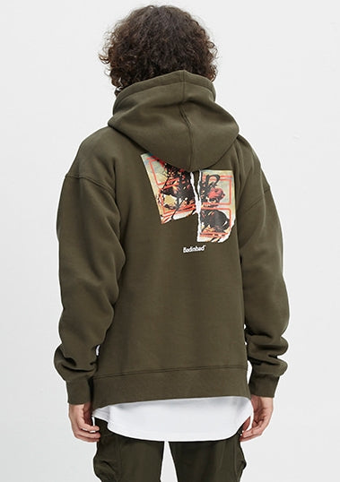 ベドインベド(BADINBAD) NAPOLEON GALLERY HOODIE_KHAKI