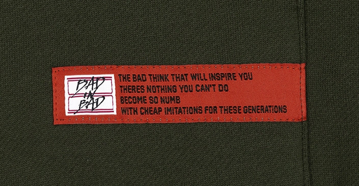 ベドインベド(BADINBAD) NAPOLEON GALLERY HOODIE_KHAKI