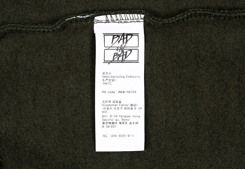 ベドインベド(BADINBAD) NAPOLEON GALLERY HOODIE_KHAKI